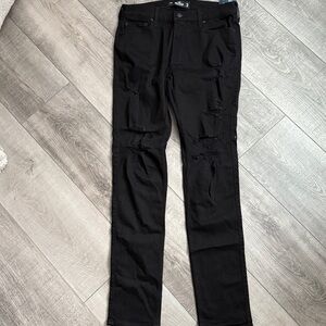 NWT Hollister Black Stacked Skinny Jeans, Mens 34x32
